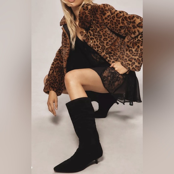 Seychelles Acquainted Slouch Boots Sz 8 Black Suede - Picture 1 of 12